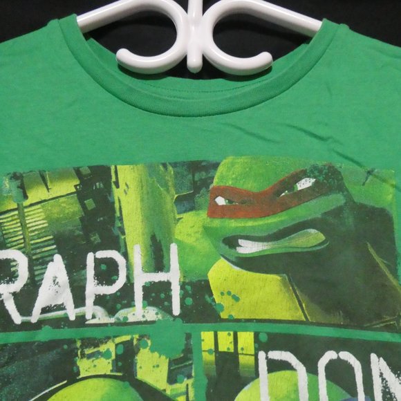 TEENAGE MUTANT NINJA TURTLES | large | Green Graphic Tee / T-Shirt | 100% Cotton - Picture 3 of 11
